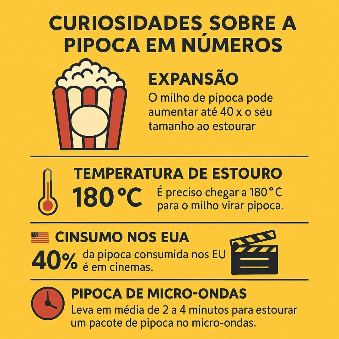 Pipoca em números: estatísticas do mercado